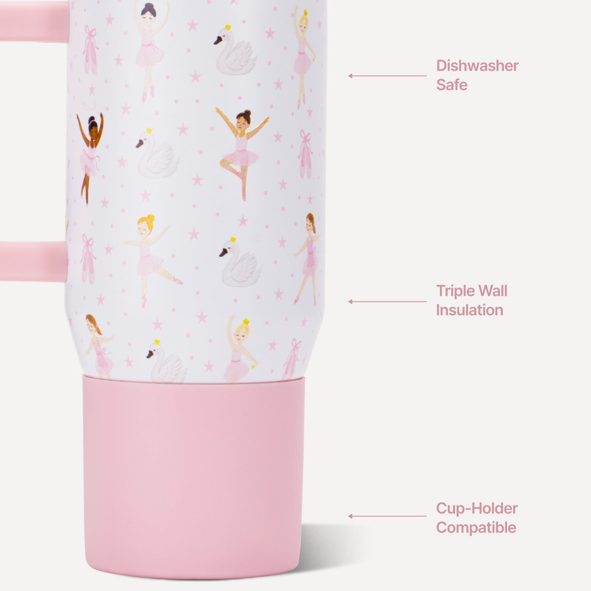 HYDROJUG Value / HydroJug Traveler 20oz - Leakproof Kids Tumbler with Handle – Ballerina