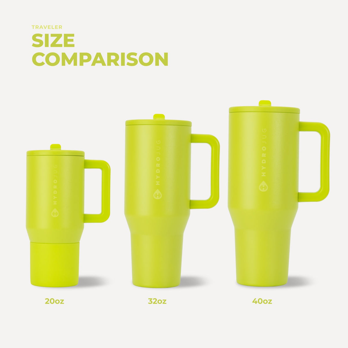 HYDROJUG Everyday / HydroJug Traveler 32oz - Insulated Tumbler with Handle – Lemon Lime