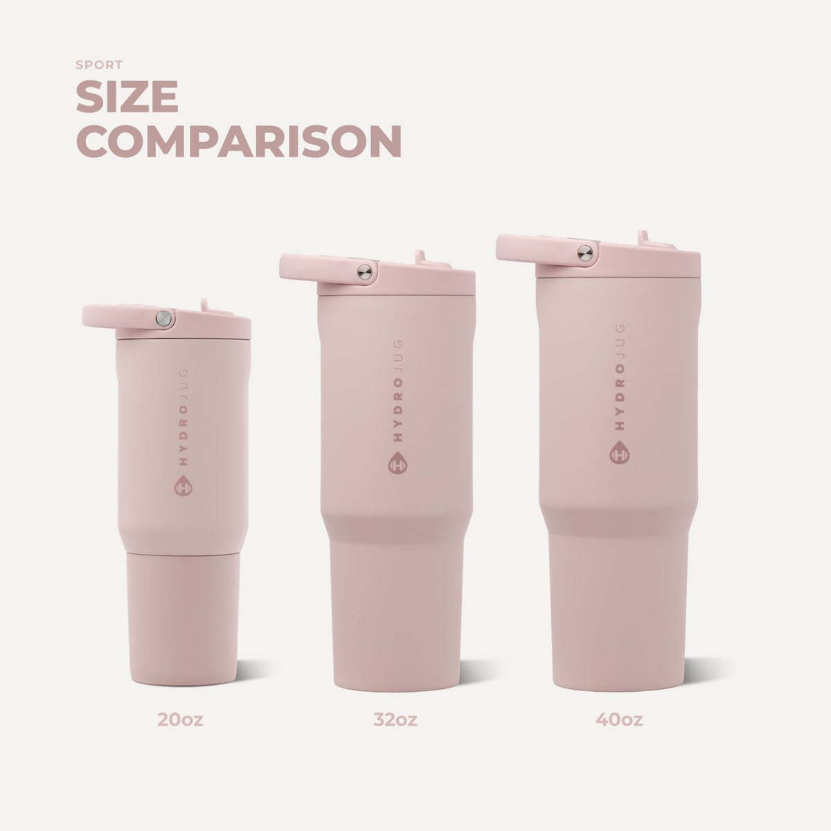 HYDROJUG Classic / HydroJug Sport 20oz - Dusty Rose