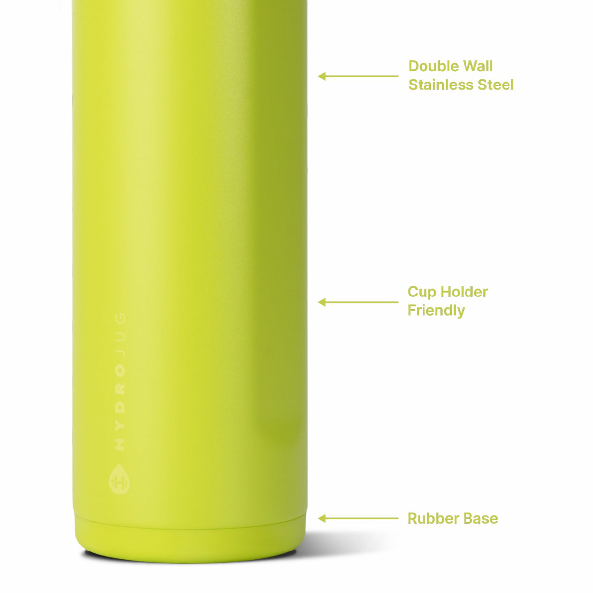 HYDROJUG Top Pick / HydroJug Ease2o 24oz - 2-in-1 Water Bottle with Soft Straw & Chug Spout – Lemon Lime