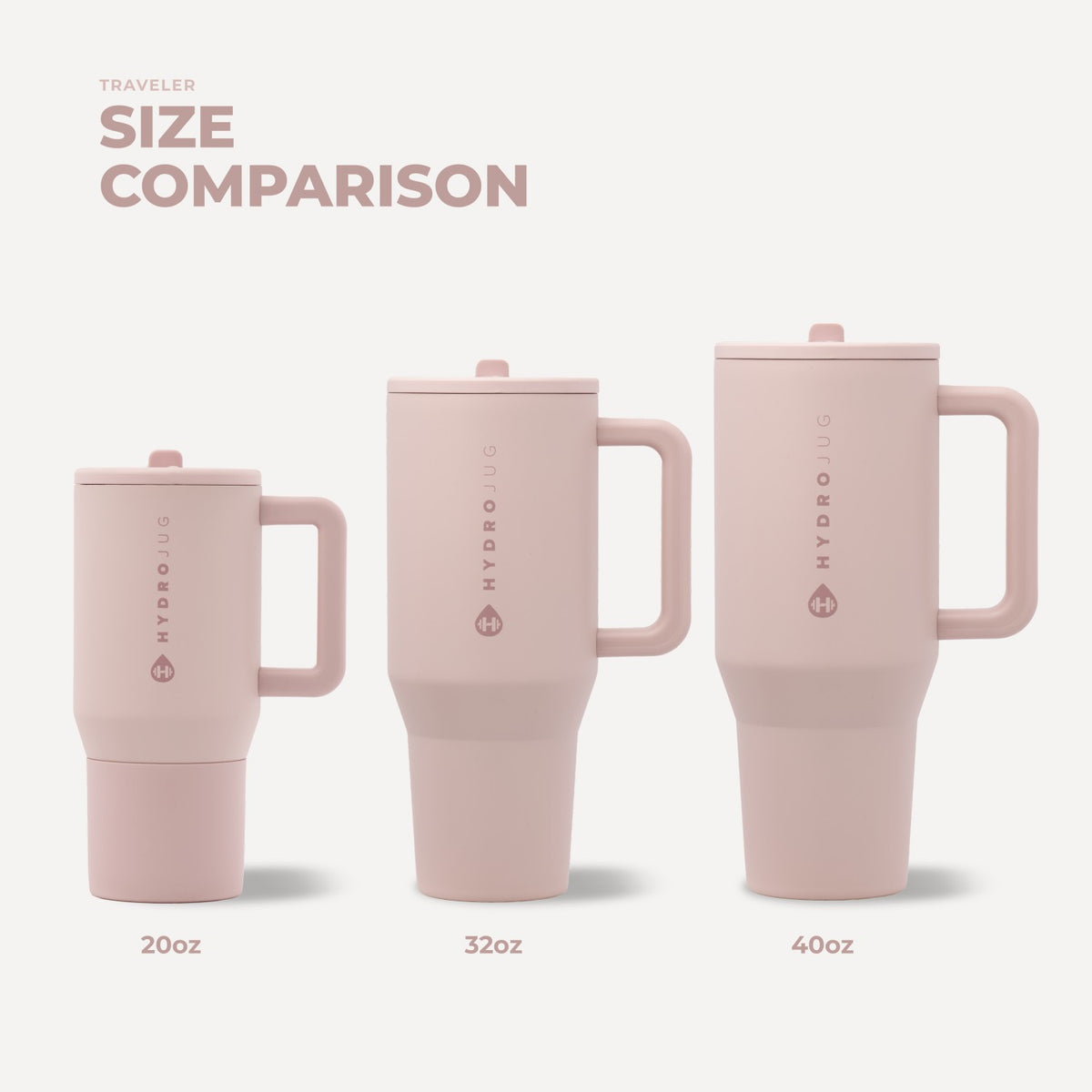 HYDROJUG Customer Favorite / HydroJug Traveler 40oz - Dusty Rose