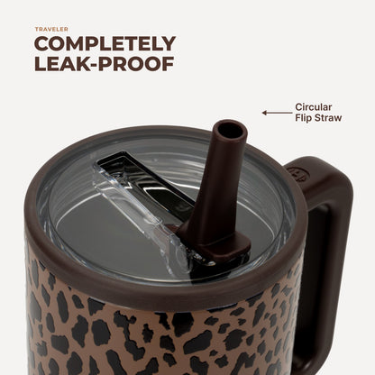 HYDROJUG Quality / HydroJug Traveler 32oz - Brown Leopard