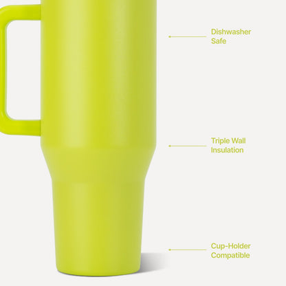 HYDROJUG Top Pick / HydroJug Traveler 40oz - All-Day Insulated Tumbler with Handle – Lemon Lime