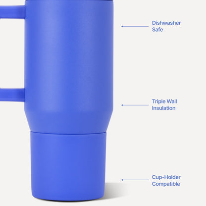 HYDROJUG Latest / HydroJug Traveler 20oz - Compact Insulated Tumbler with Handle – Berry Pop