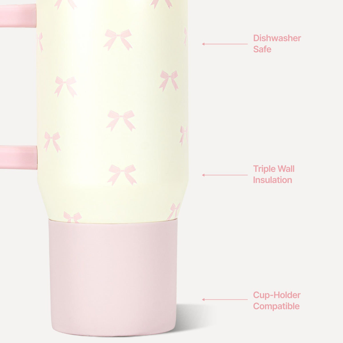 HYDROJUG Essential / HydroJug Traveler 20oz - Leakproof Kids Tumbler with Handle – Bows