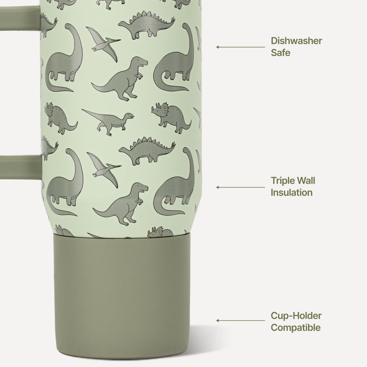 HYDROJUG Everyday / HydroJug Traveler 20oz - Leakproof Kids Tumbler with Handle – Dinosaur