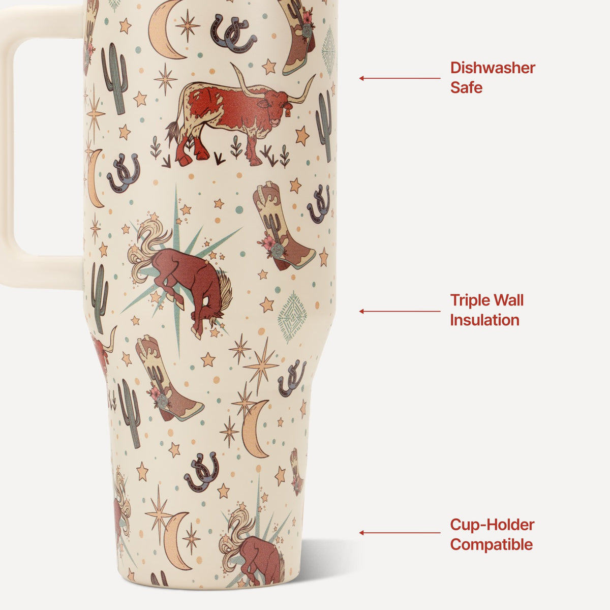 HYDROJUG Exclusive / HydroJug Traveler 40oz - All-Day Insulated Tumbler with Handle – Rodeo