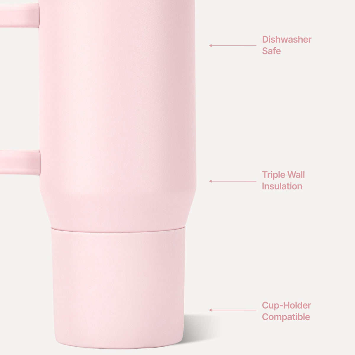 HYDROJUG Sale / HydroJug Traveler 20oz - Compact Insulated Tumbler with Handle – Pink Sand