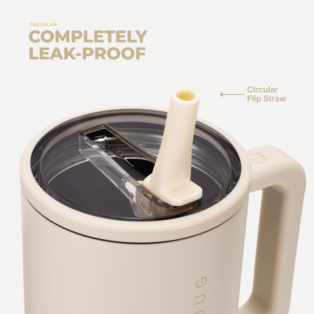 HYDROJUG Great Value / HydroJug Traveler 40oz - All-Day Insulated Tumbler with Handle – Cream
