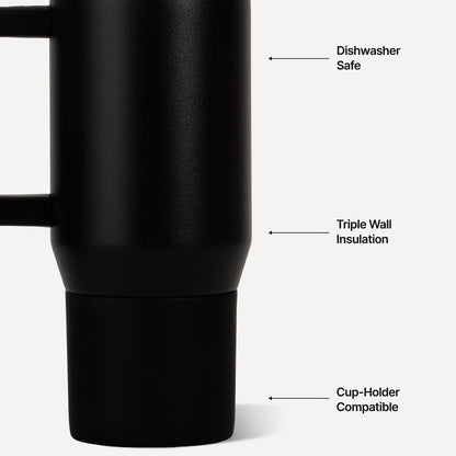 HYDROJUG Best Seller / HydroJug Traveler 20oz - Compact Insulated Tumbler with Handle – Black