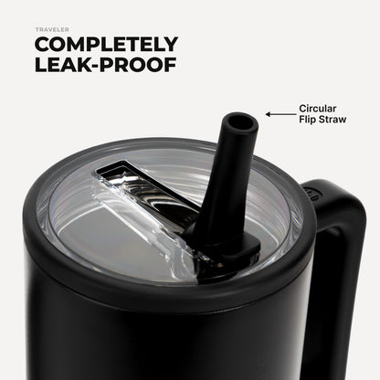 HYDROJUG New / HydroJug Traveler 32oz - Leakproof Insulated Tumbler with Handle – Black