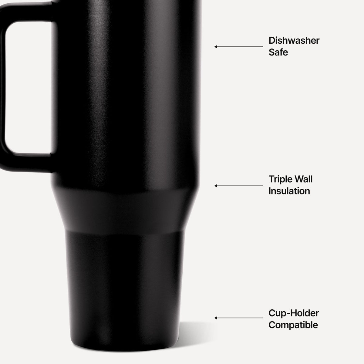 HYDROJUG New / HydroJug Traveler 32oz - Leakproof Insulated Tumbler with Handle – Black