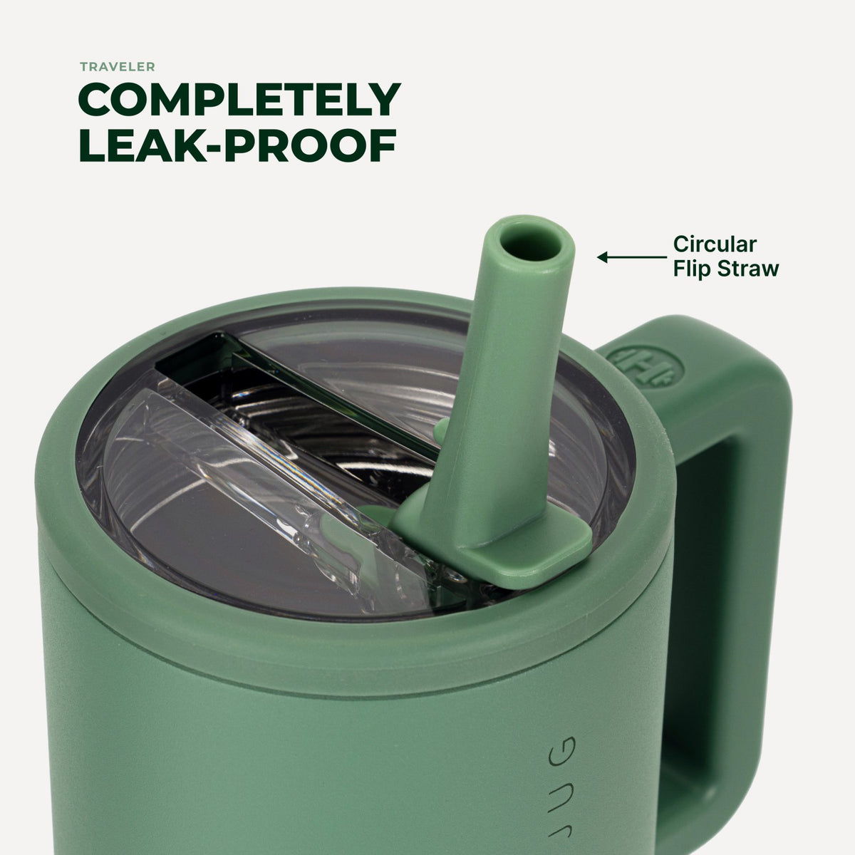 HYDROJUG Top Pick / HydroJug Traveler 20oz - Compact Insulated Tumbler with Handle – Sage