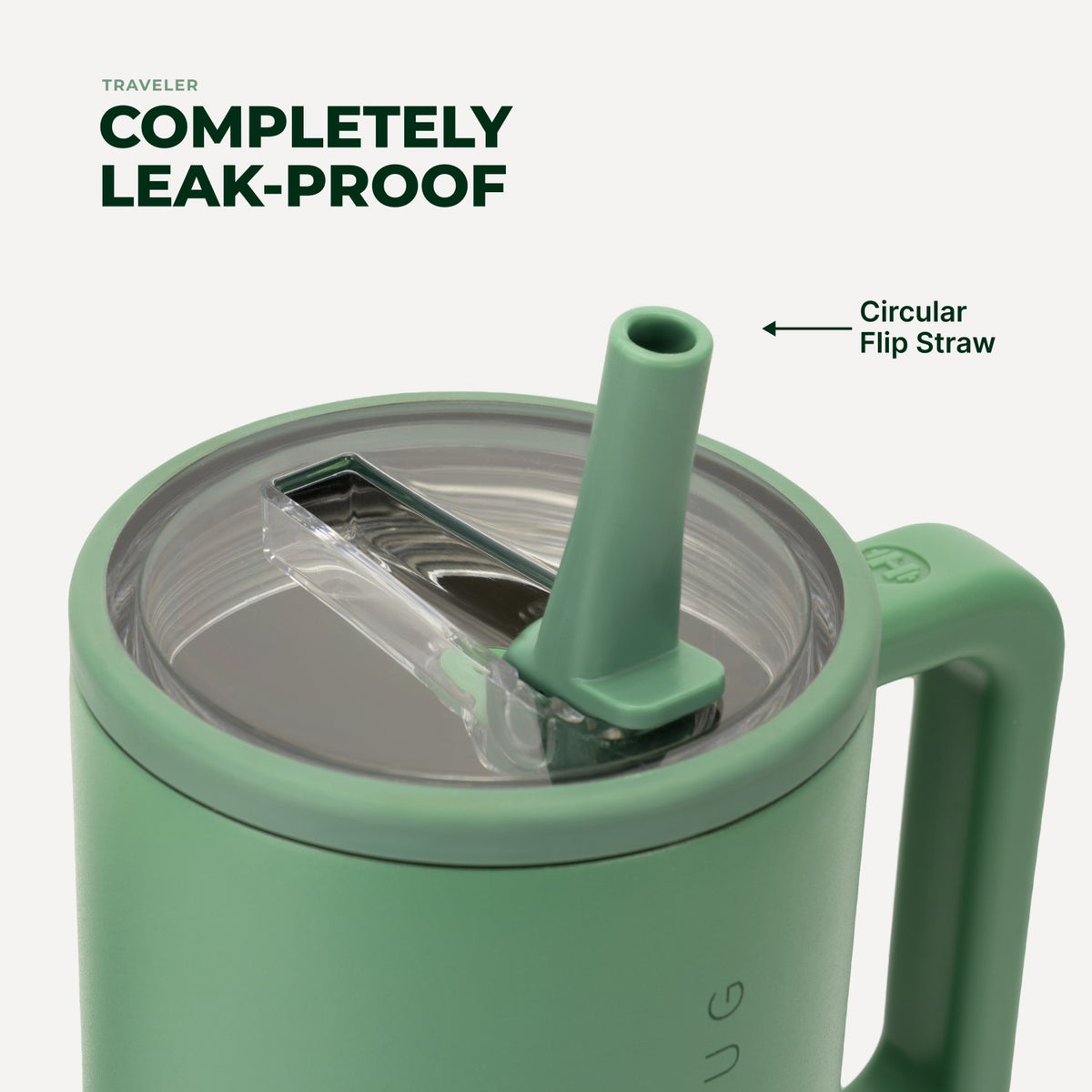 HYDROJUG Top Pick / HydroJug Traveler 40oz - All-Day Insulated Tumbler with Handle – Sage