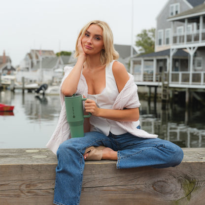 HYDROJUG Top Pick / HydroJug Traveler 40oz - All-Day Insulated Tumbler with Handle – Sage