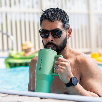 HYDROJUG Top Pick / HydroJug Traveler 40oz - All-Day Insulated Tumbler with Handle – Sage
