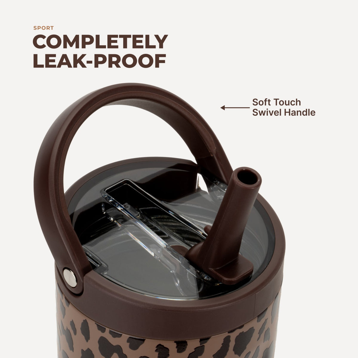HYDROJUG Popular / HydroJug Sport 32oz - Brown Leopard