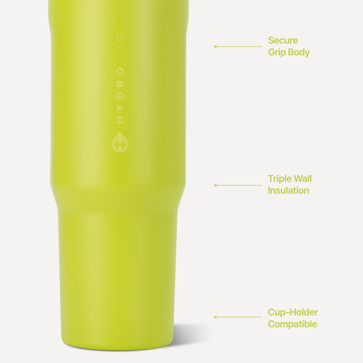 HYDROJUG Exclusive / HydroJug Sport 40oz - Large Leakproof Insulated Water Bottle – Lemon Lime