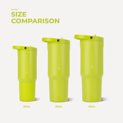 HYDROJUG Sale / HydroJug Sport 20oz - Insulated Water Bottle, Leakproof Flip Straw – Lemon Lime