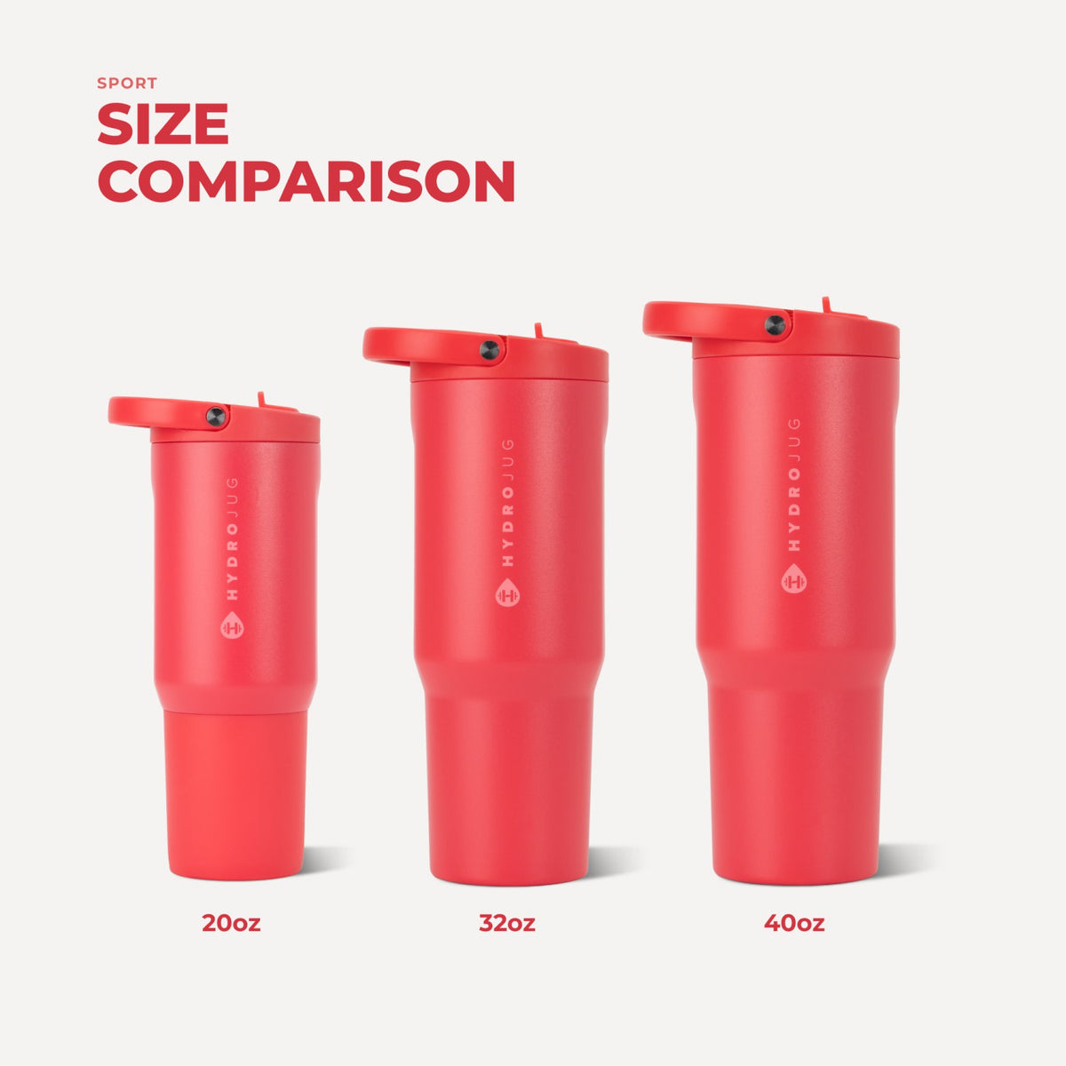 HYDROJUG Value / HydroJug Sport 20oz - Insulated Water Bottle, Leakproof Flip Straw – Fruit Punch