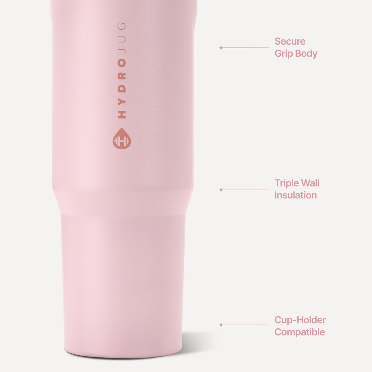 HYDROJUG Signature / HydroJug Sport 32oz - Leakproof Insulated Water Bottle, Workout & Hike – Pink Sand