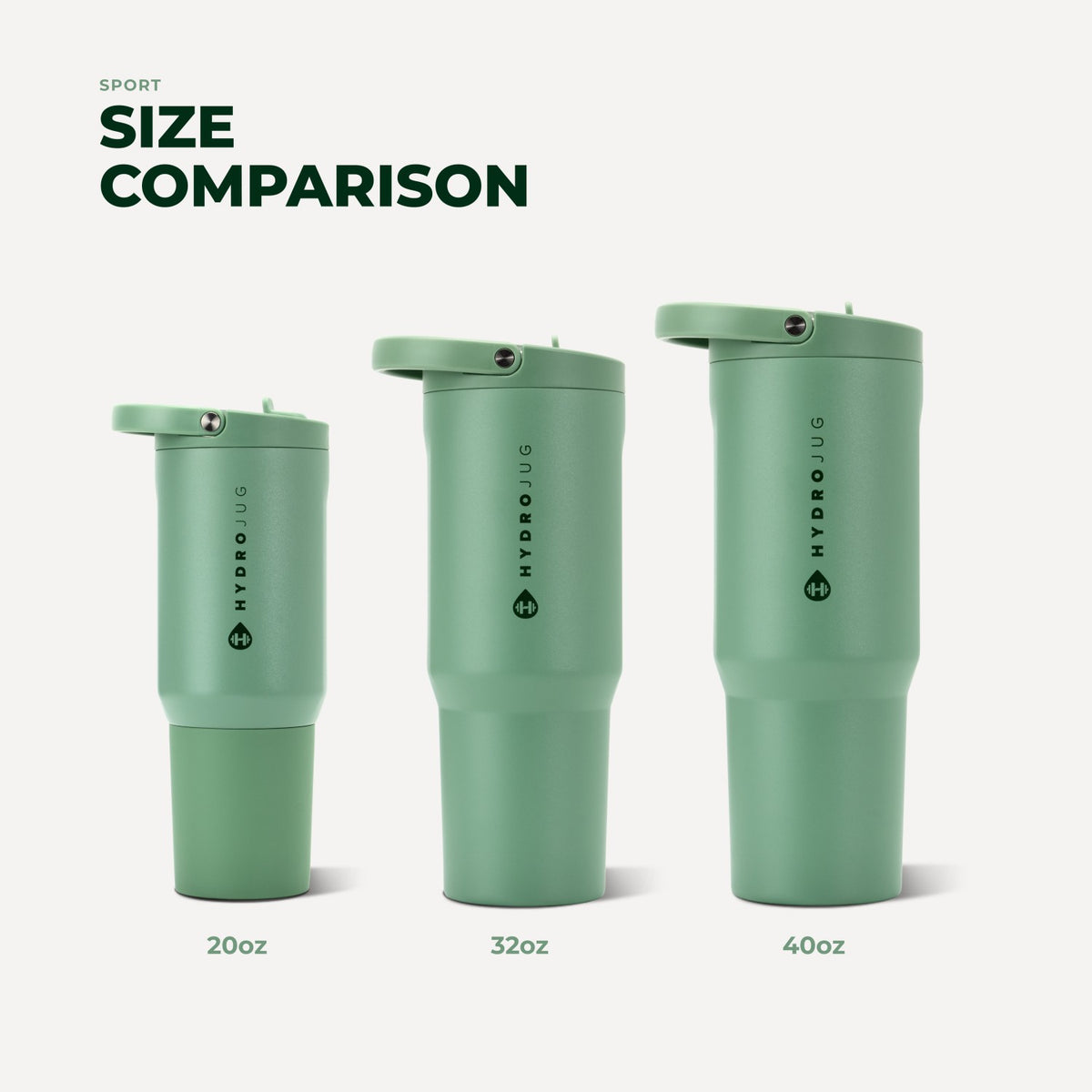 HYDROJUG Hot Sale / HydroJug Sport 32oz - Leakproof Insulated Water Bottle, Workout & Hike – Sage
