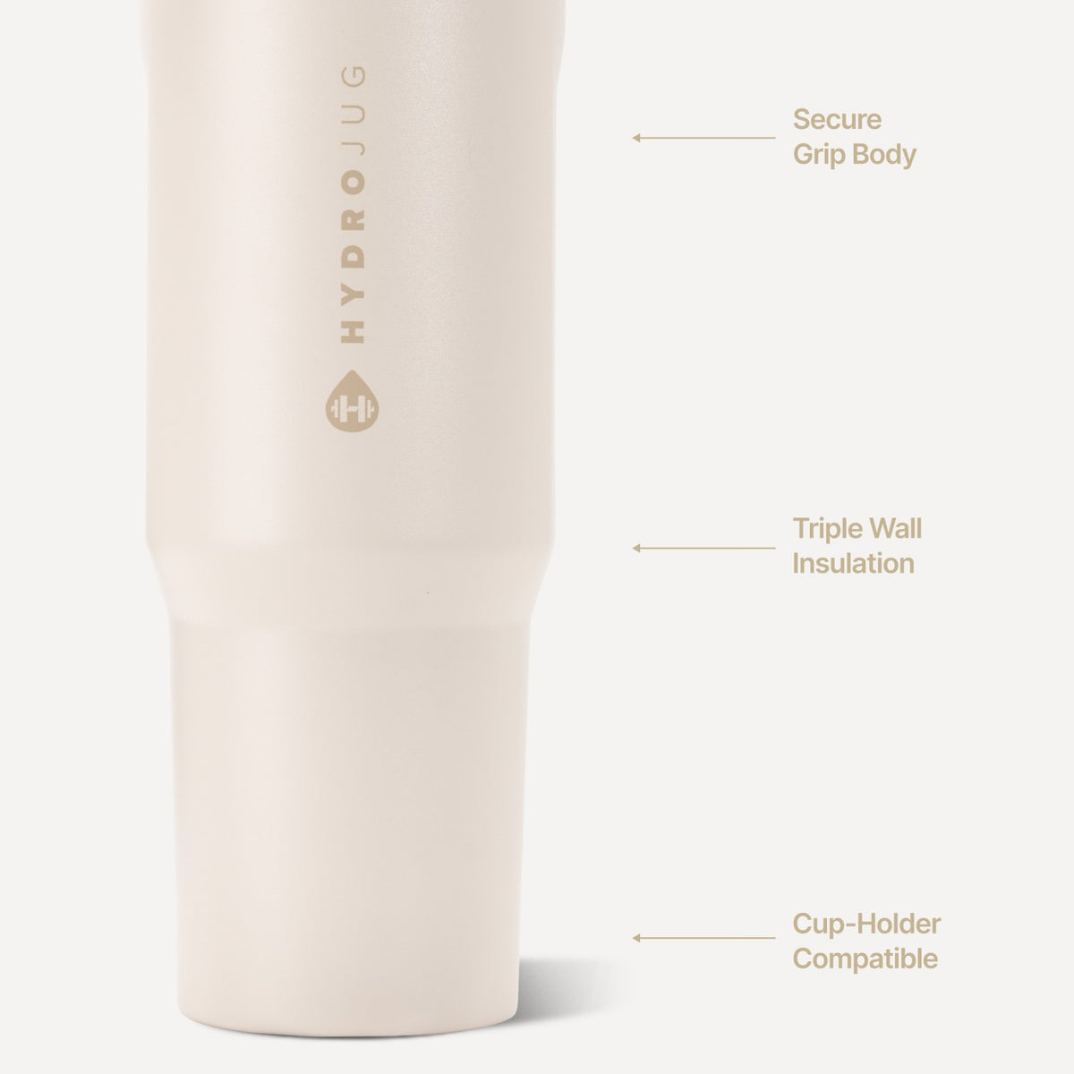 HYDROJUG Value / HydroJug Sport 32oz - Leakproof Insulated Water Bottle, Workout & Hike – Cream