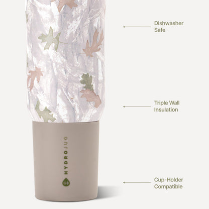 HYDROJUG Quality / HydroJug Sport 20oz - Kids Insulated Water Bottle, Leakproof Flip Straw – Camo