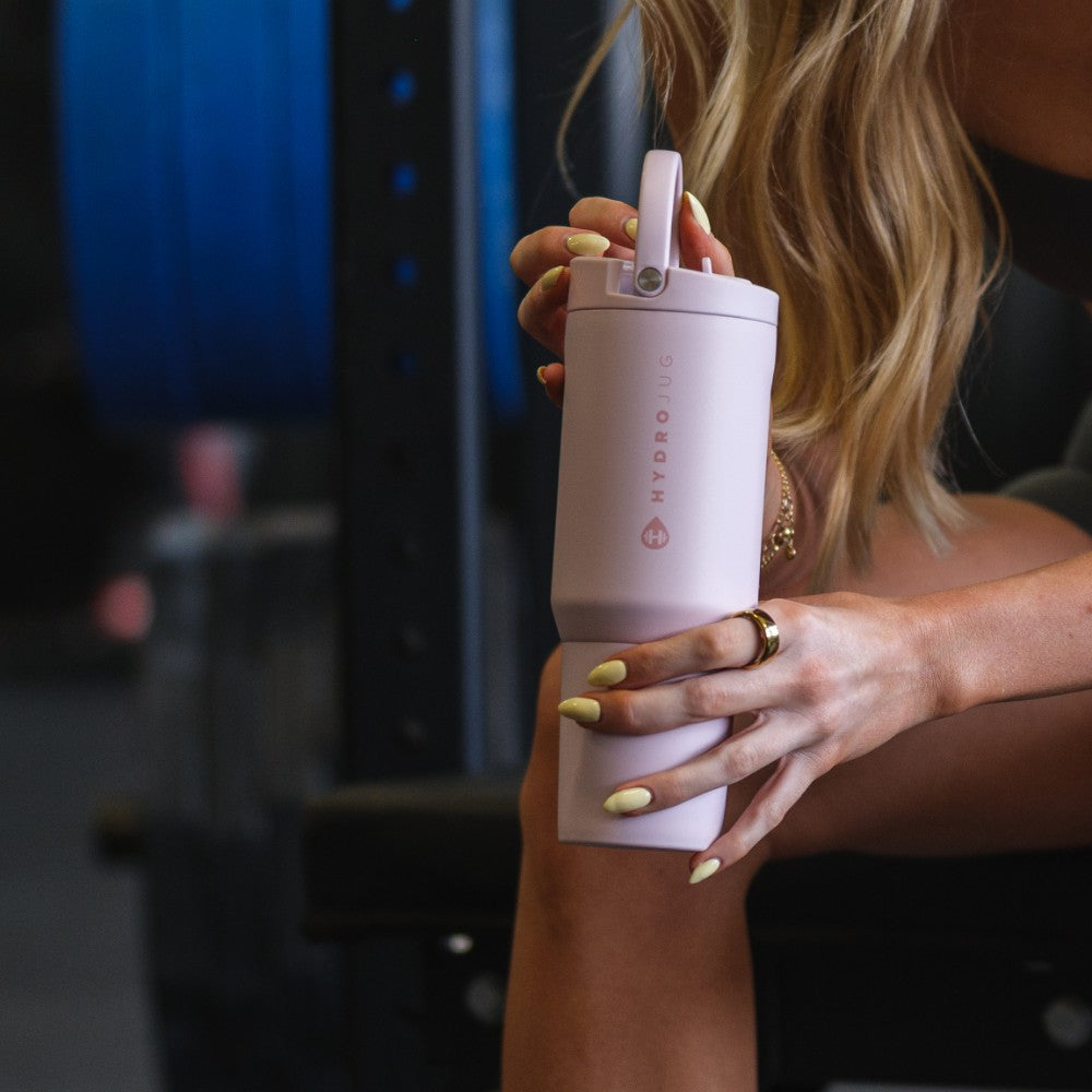 HYDROJUG Great Value / HydroJug Sport 20oz - Insulated Water Bottle, Leakproof Flip Straw – Pink Sand