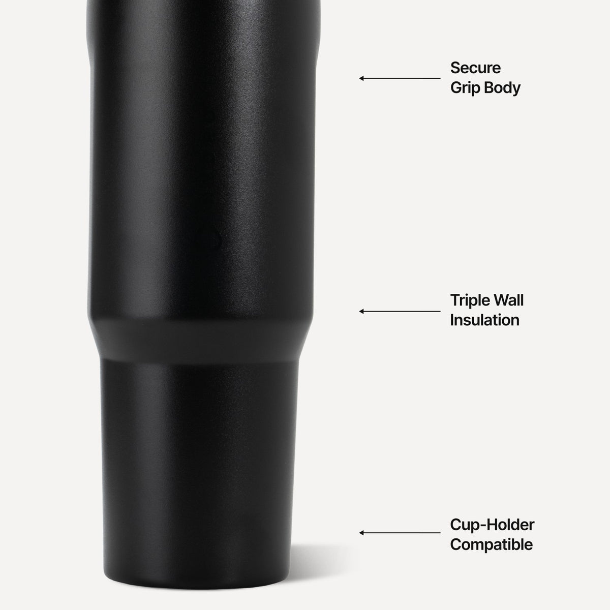 HYDROJUG Classic / HydroJug Sport 40oz - Large Leakproof Insulated Water Bottle – Black