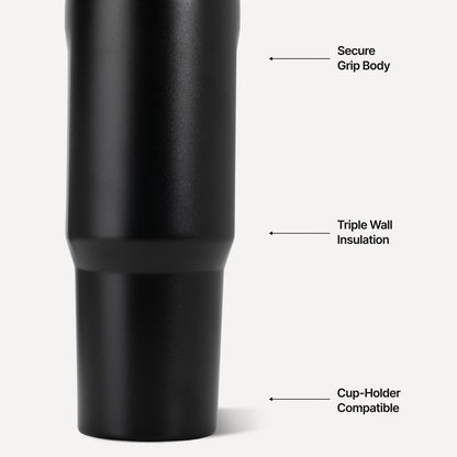 HYDROJUG Classic / HydroJug Sport 40oz - Large Leakproof Insulated Water Bottle – Black