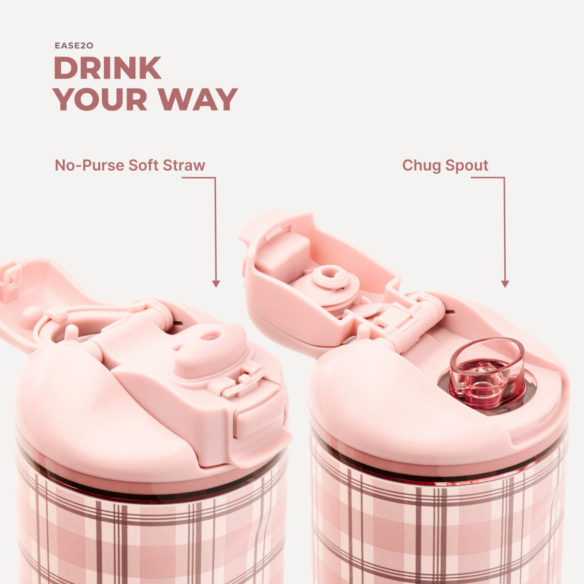 HYDROJUG Featured / HydroJug Ease2o 32oz - Pillow Talk Plaid