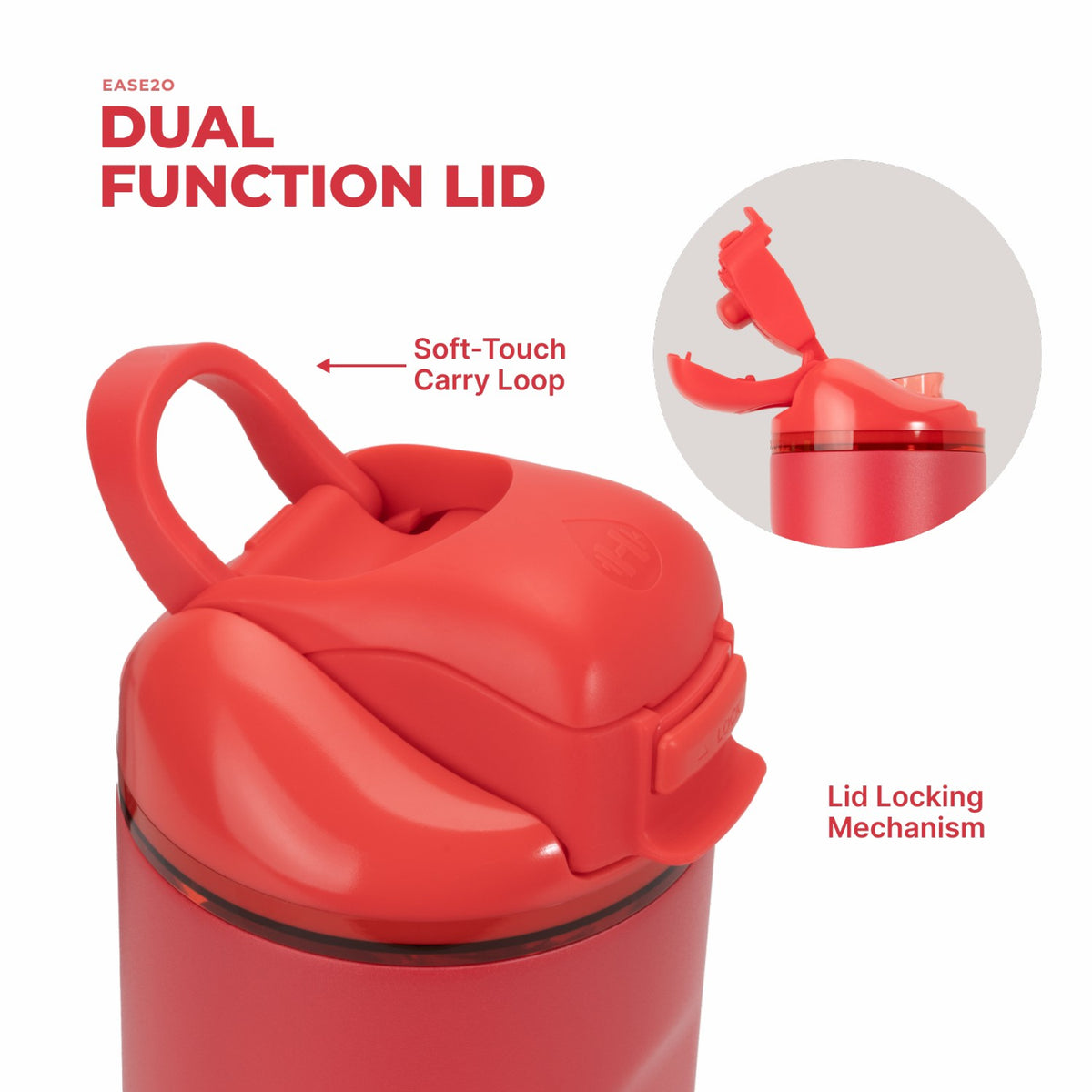 HYDROJUG Discount / HydroJug Ease2o 32oz - Compact Water Bottle with Straw & Chug Spout – Fruit Punch