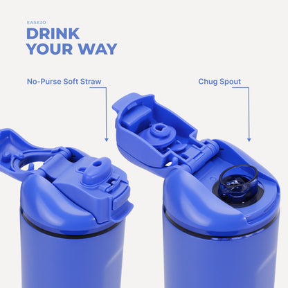 HYDROJUG Signature / HydroJug Ease2o 24oz - 2-in-1 Water Bottle with Soft Straw & Chug Spout – Berry Pop