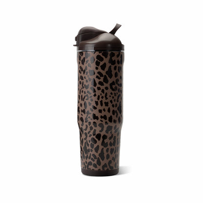 HYDROJUG Customer Favorite / HydroJug Ease2o 32oz - Compact Water Bottle with Straw & Chug Spout – Brown Leopard