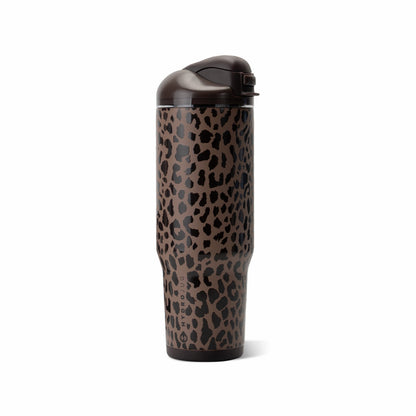 HYDROJUG Customer Favorite / HydroJug Ease2o 32oz - Compact Water Bottle with Straw & Chug Spout – Brown Leopard