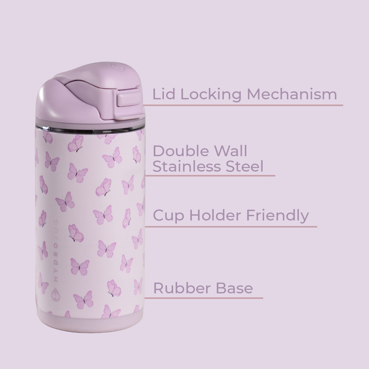 HYDROJUG Popular / HydroJug Ease2o 14oz - Leakproof 2-in-1 Kids Water Bottle with Straw & Chug Spout – Flutter