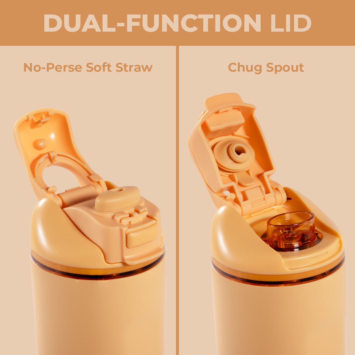 HYDROJUG Smart Buy / HydroJug Ease2o 32oz - Compact Water Bottle with Straw & Chug Spout – Marigold