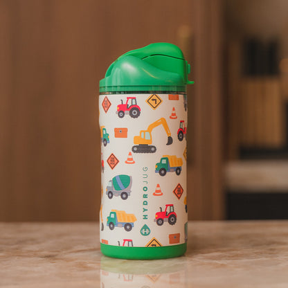 HYDROJUG New / HydroJug Ease2o 14oz - Leakproof 2-in-1 Kids Water Bottle, Straw & Chug Spout – Under Construction