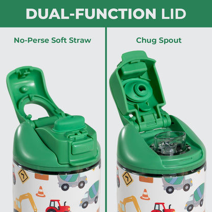 HYDROJUG New / HydroJug Ease2o 14oz - Leakproof 2-in-1 Kids Water Bottle, Straw & Chug Spout – Under Construction