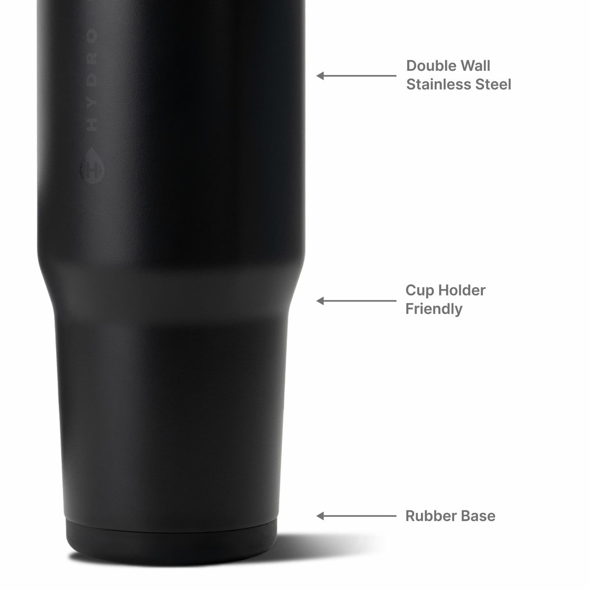 HYDROJUG Recommended / HydroJug Ease2o 40oz - Dual-Function Water Bottle with Straw & Chug Spout – Black