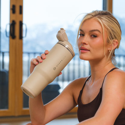 HYDROJUG Special Offer / HydroJug Ease2o 32oz - Compact Water Bottle with Straw & Chug Spout – Dune