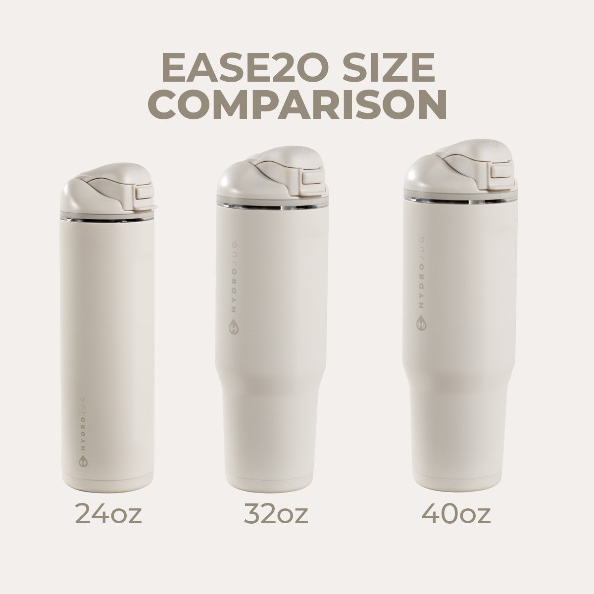 HYDROJUG Trusted / HydroJug Ease2o 40oz - Dual-Function Water Bottle with Straw & Chug Spout – Linen