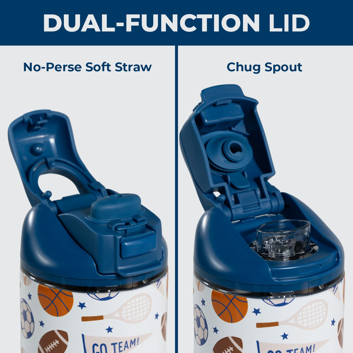 HYDROJUG Featured / HydroJug Ease2o 14oz - Leakproof 2-in-1 Kids Water Bottle with Straw & Chug Spout – All Stars