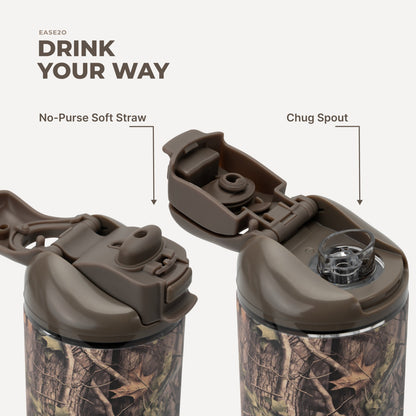 HYDROJUG Smart Buy / HydroJug Ease2o 32oz - Compact Water Bottle with Straw & Chug Spout – Woodland