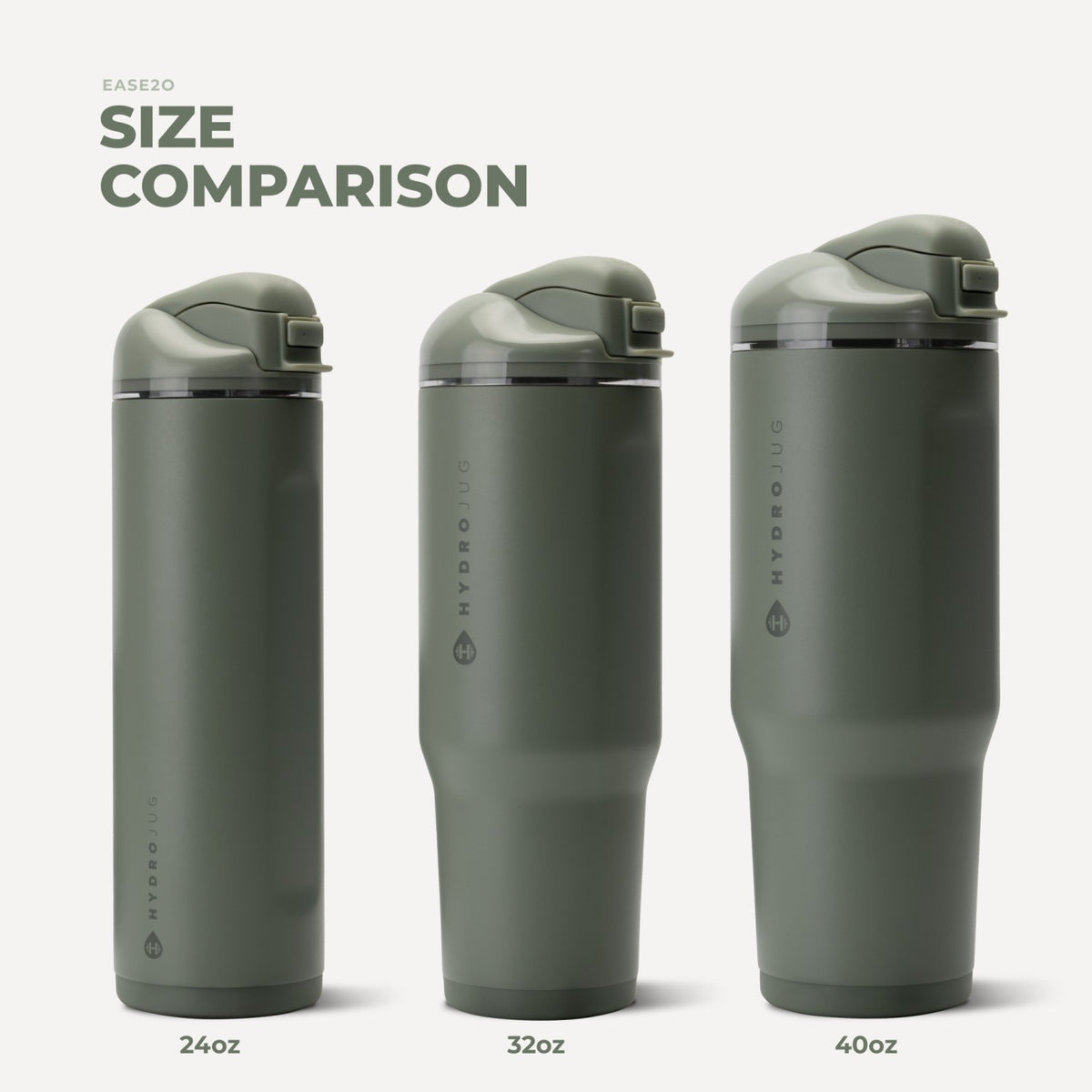 HYDROJUG Everyday / HydroJug Ease2o 32oz - Compact Water Bottle with Straw & Chug Spout – Courtyard