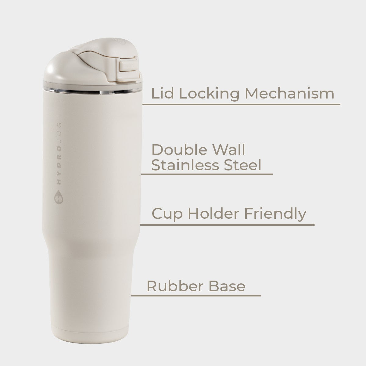 HYDROJUG Classic / HydroJug Ease2o 32oz - Compact Water Bottle with Straw & Chug Spout – Linen