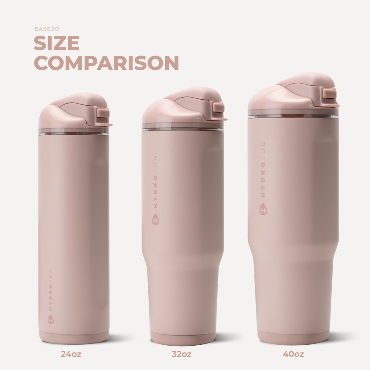HYDROJUG Discount / HydroJug Ease2o 32oz - Compact Water Bottle with Straw & Chug Spout – Dusty Rose