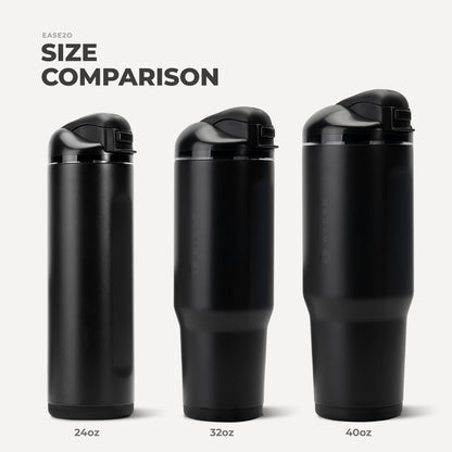 HYDROJUG Special Offer / HydroJug Ease2o 32oz - Compact Water Bottle with Straw & Chug Spout – Black