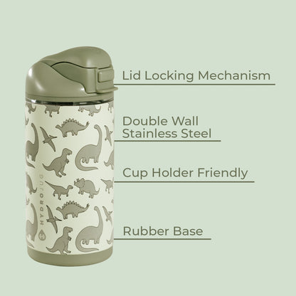 HYDROJUG Trending / HydroJug Ease2o 14oz - Leakproof 2-in-1 Kids Water Bottle with Straw & Chug Spout – Dinosaur
